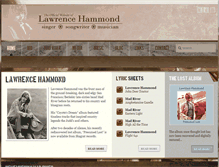Tablet Screenshot of lawrencehammondmusic.com